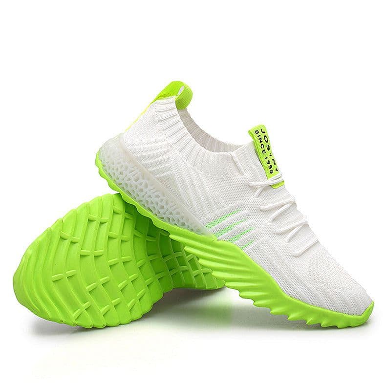image-Unisex Breathable Knit Mesh Sports Casual Shoes Low Top