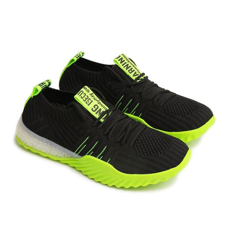 image-Unisex Breathable Knit Mesh Sports Casual Shoes Low Top