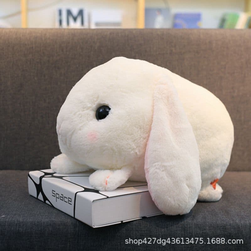 image-Plush Rabbit Doll 45cm Lop-Eared Stuffed Animal Pillow