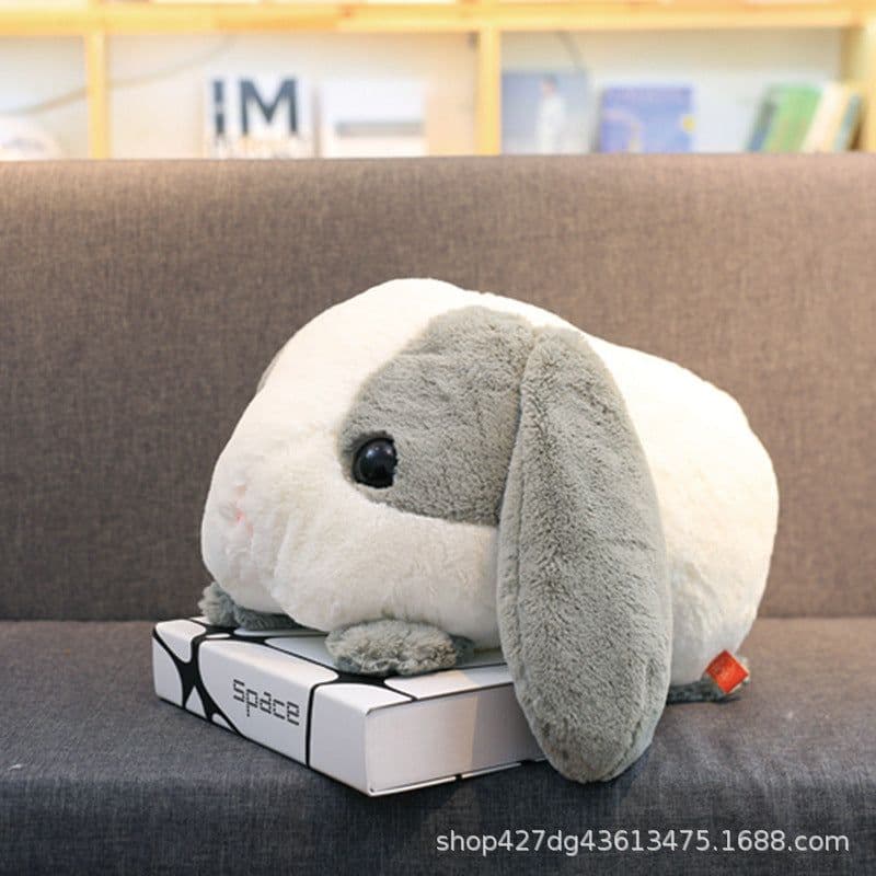 image-Plush Rabbit Doll 45cm Lop-Eared Stuffed Animal Pillow