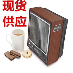 image-F4 3D Screen Magnifier for Mobile Phones Brown Retro TV Design