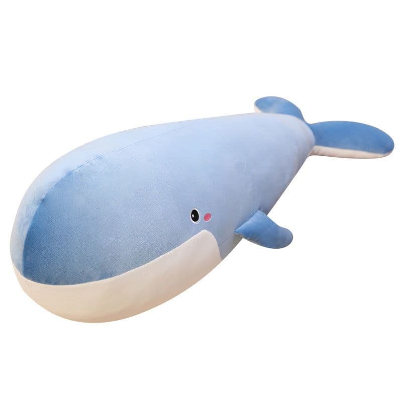 image-Whale Plush Pillow Toy 150cm Soft Stuffed Animal Doll Black