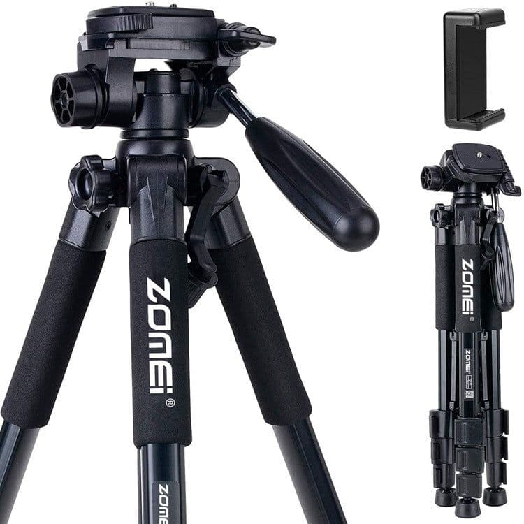 image-zomeiq111 Camera Tripod with 3D Pan Head and Level Meter