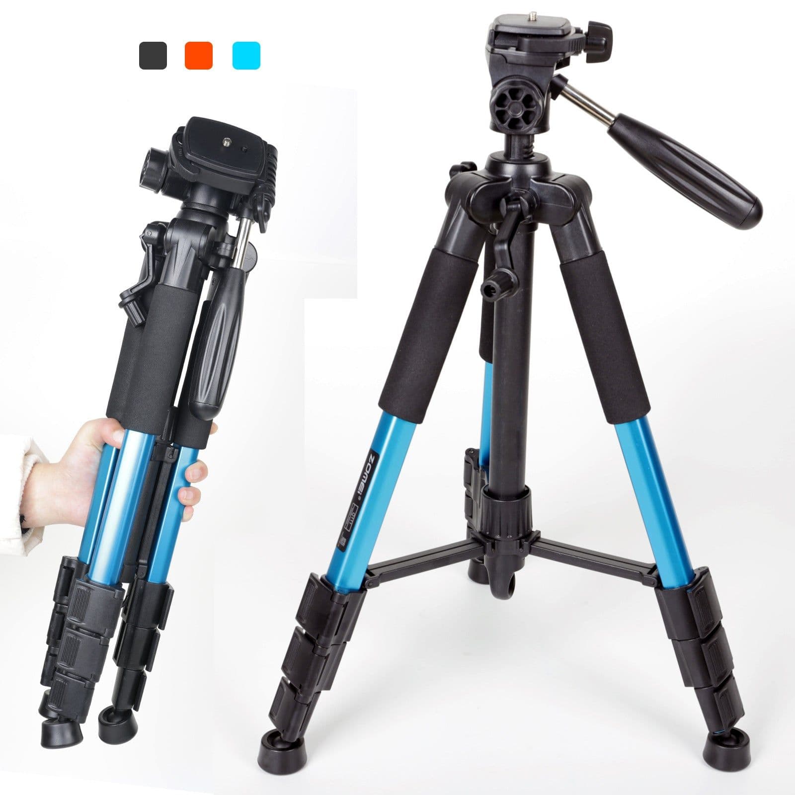 image-zomeiq111 Camera Tripod with 3D Pan Head and Level Meter