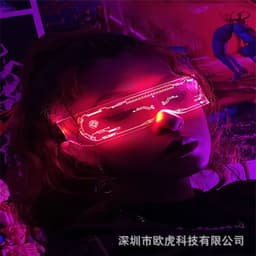 image-LED Luminous Party Glasses Acrylic Light Up Eyewear