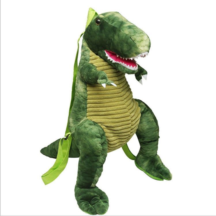 image-Dinosaur Plush Backpack for Children Cartoon Toy Bag