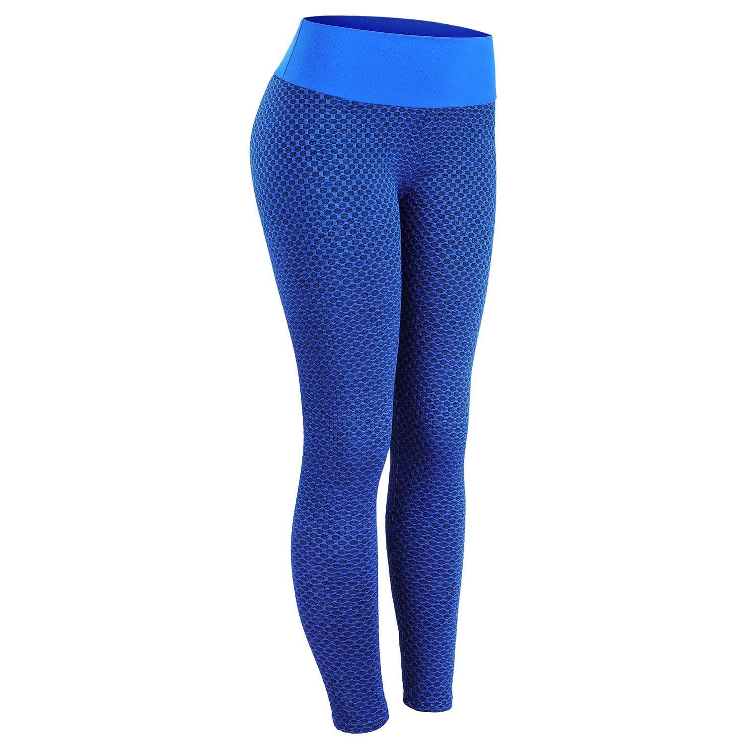 image-Women's High Waist Seamless Yoga Leggings with Mesh Panel
