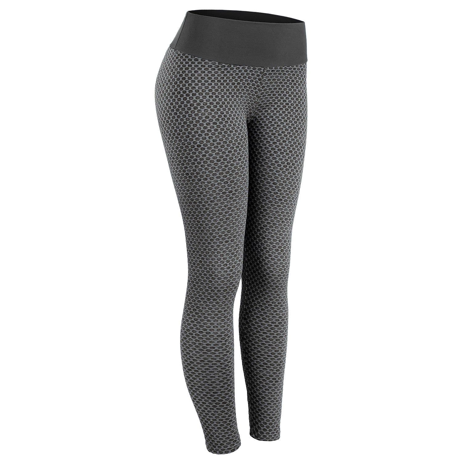 image-Women's High Waist Seamless Yoga Leggings with Mesh Panel