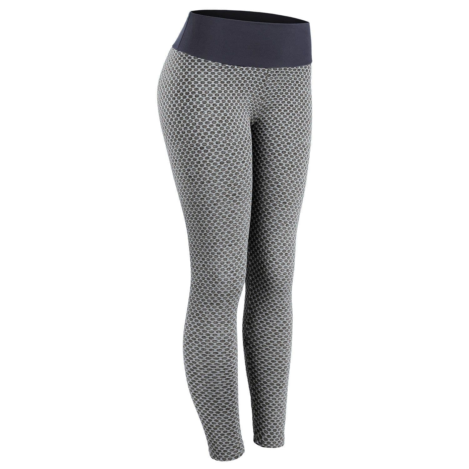 image-Women's High Waist Seamless Yoga Leggings with Mesh Panel