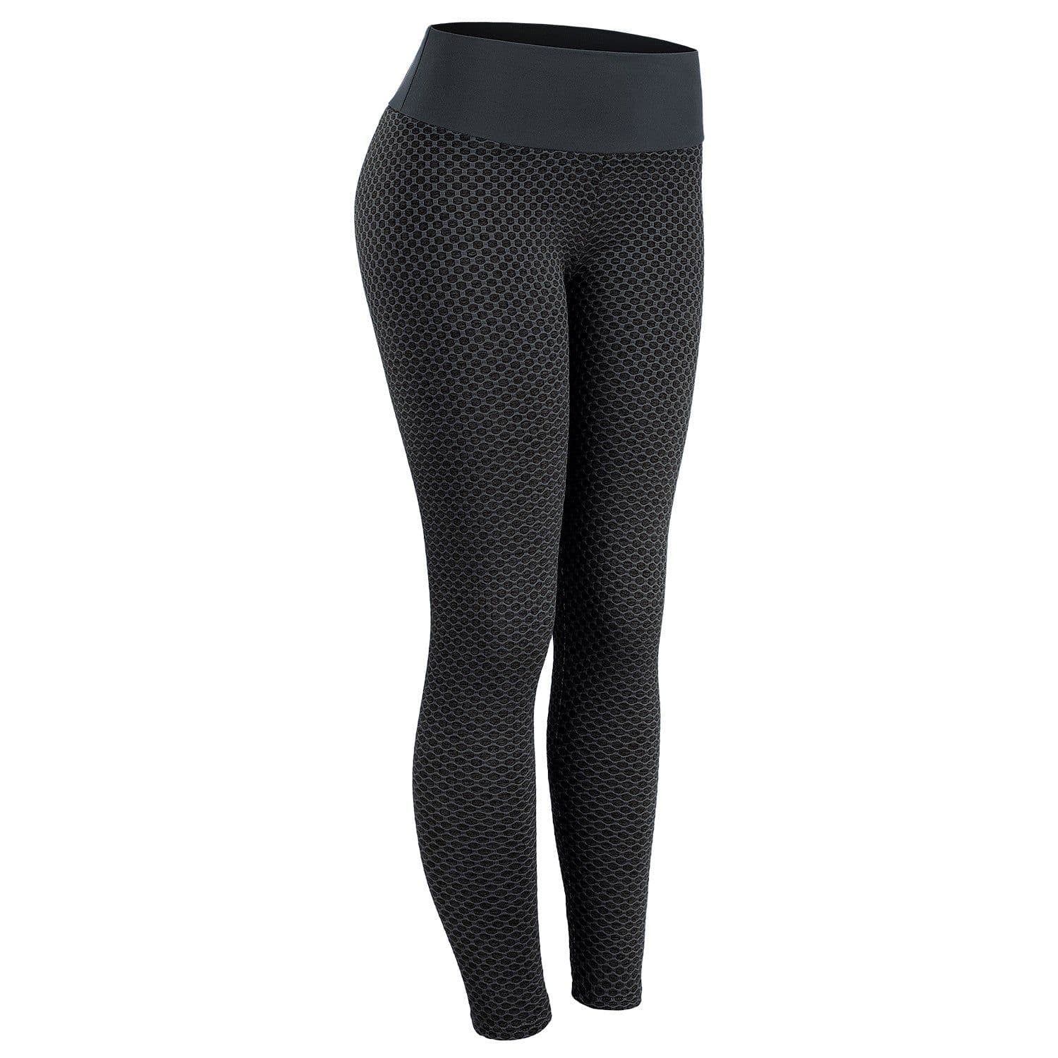 image-Women's High Waist Seamless Yoga Leggings with Mesh Panel