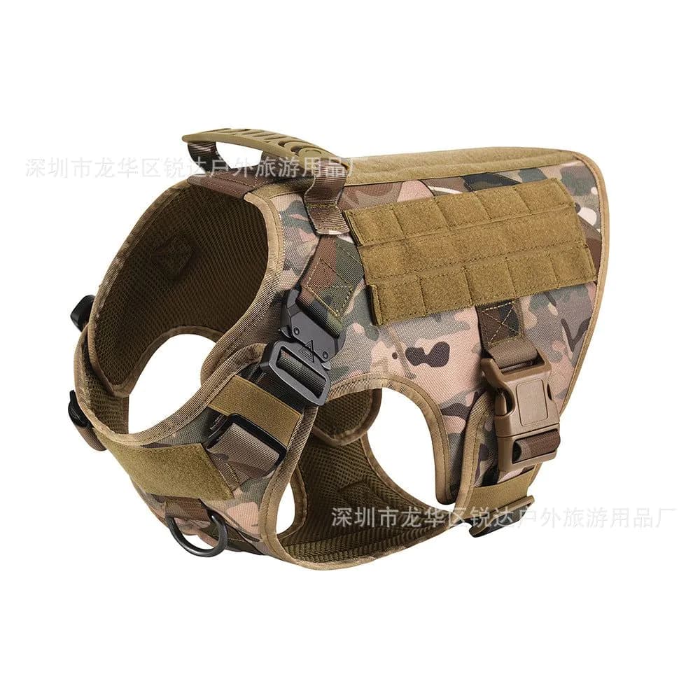 image-Nylon Tactical Dog Vest Quick Release Outdoor Training Pet Clothing