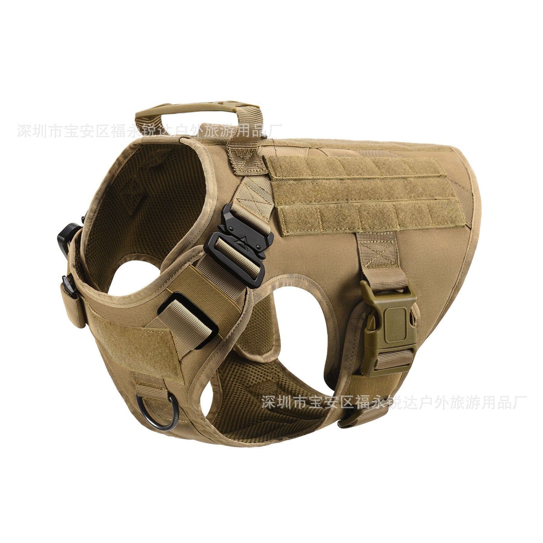 image-Nylon Tactical Dog Vest Quick Release Outdoor Training Pet Clothing