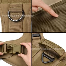 image-Nylon Tactical Dog Vest Quick Release Outdoor Training Pet Clothing