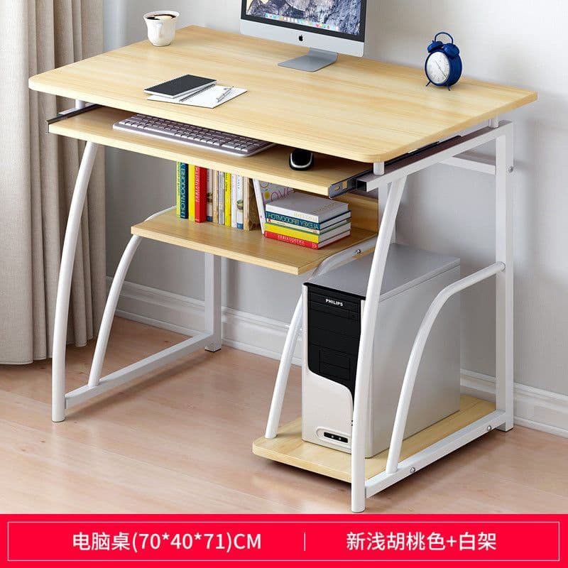 image-Simple Modern Computer Desk 60cm North American Black Walnut