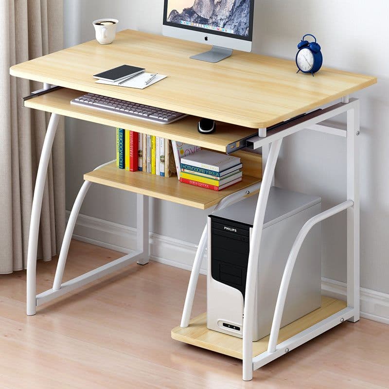image-Simple Modern Computer Desk 60cm North American Black Walnut
