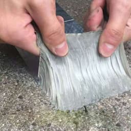 image-Butyl Rubber Waterproof Tape 20cm x 5m Gray Aluminum Foil
