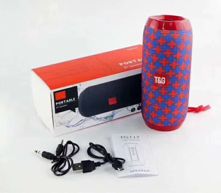 image-TG117 Wireless Bluetooth Speaker Portable Subwoofer with Radio