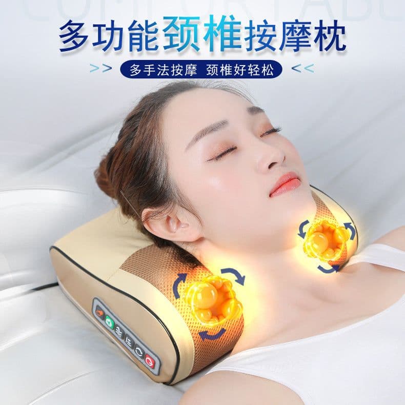 image-Cervical Neck and Back Massager with Infrared Heating