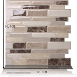image-3D Mosaic Self-Adhesive Wall Sticker Kitchen Bathroom Oil-Proof