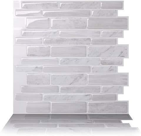 image-3D Mosaic Self-Adhesive Wall Sticker Kitchen Bathroom Oil-Proof