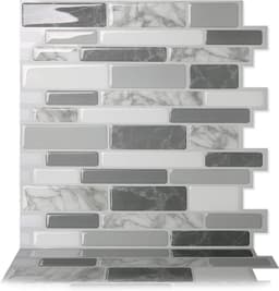 image-3D Mosaic Self-Adhesive Wall Sticker Kitchen Bathroom Oil-Proof