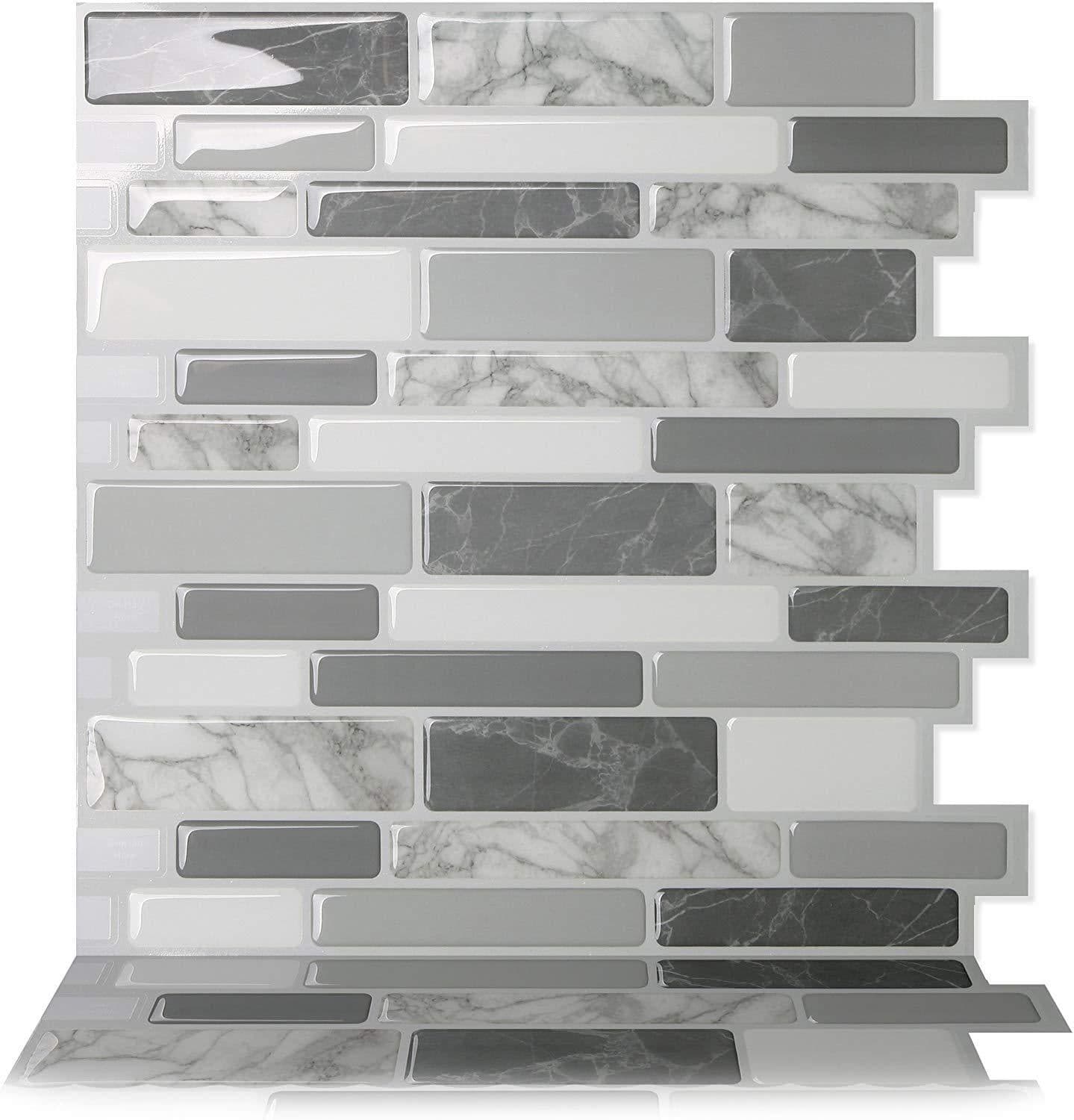 image-3D Mosaic Self-Adhesive Wall Sticker Kitchen Bathroom Oil-Proof