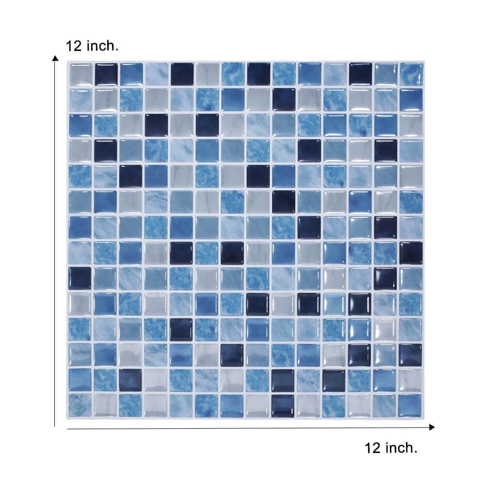 image-3D Mosaic Self-Adhesive Wall Sticker Kitchen Bathroom Oil-Proof