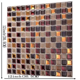 image-3D Mosaic Self-Adhesive Wall Sticker Kitchen Bathroom Oil-Proof