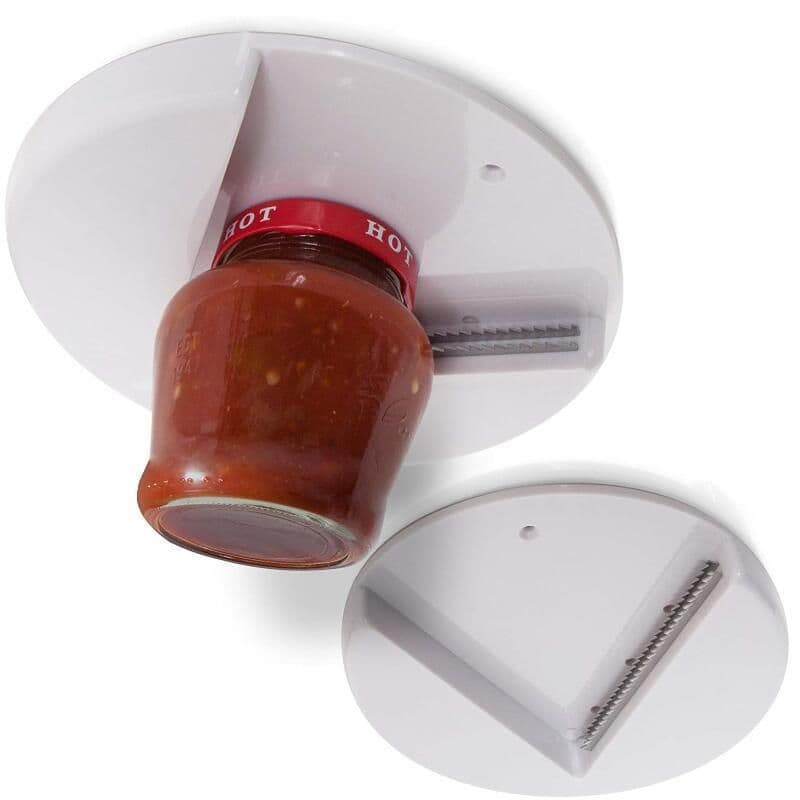 image-Can Opener Jar Bottle Cap Opener 18cm White Portable