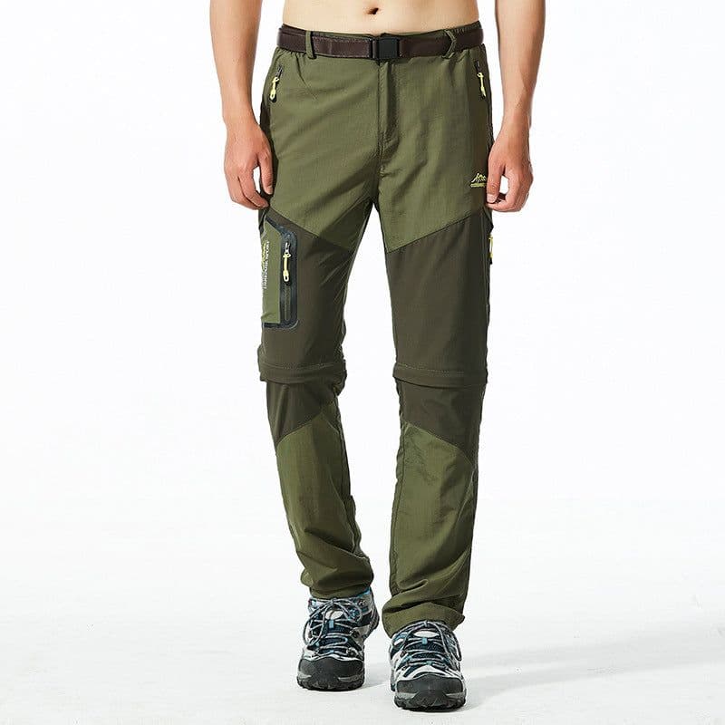 image-Men's Quick-Dry Convertible Pants Outdoor Multi-Pocket Hiking