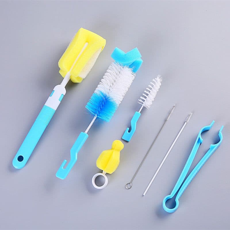 image-ChengBeiEr Baby Bottle Brush Set 7-Piece with Straw Brush 6055