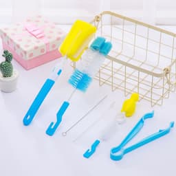 image-ChengBeiEr Baby Bottle Brush Set 7-Piece with Straw Brush 6055