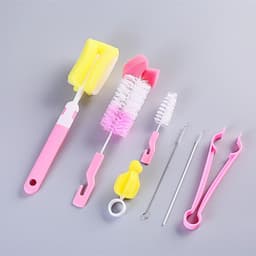 image-ChengBeiEr Baby Bottle Brush Set 7-Piece with Straw Brush 6055