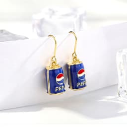 image-S925 Silver Needle Christmas Earrings Asymmetrical Holiday Gift