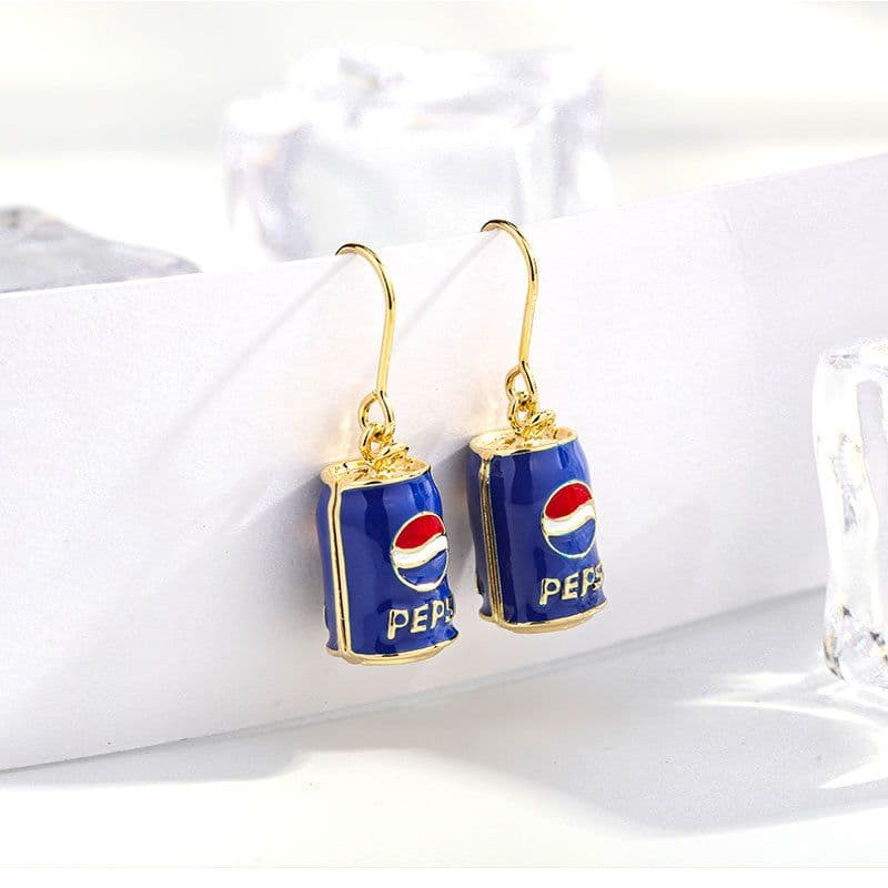 image-S925 Silver Needle Christmas Earrings Asymmetrical Holiday Gift