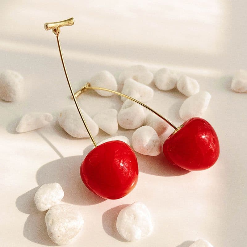 image-S925 Silver Needle Christmas Earrings Asymmetrical Holiday Gift
