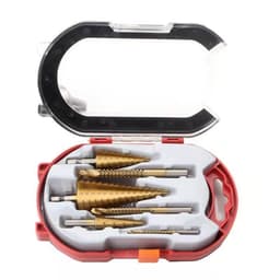 image-High-Speed Steel Titanium Step Drill Bit Set 6pcs