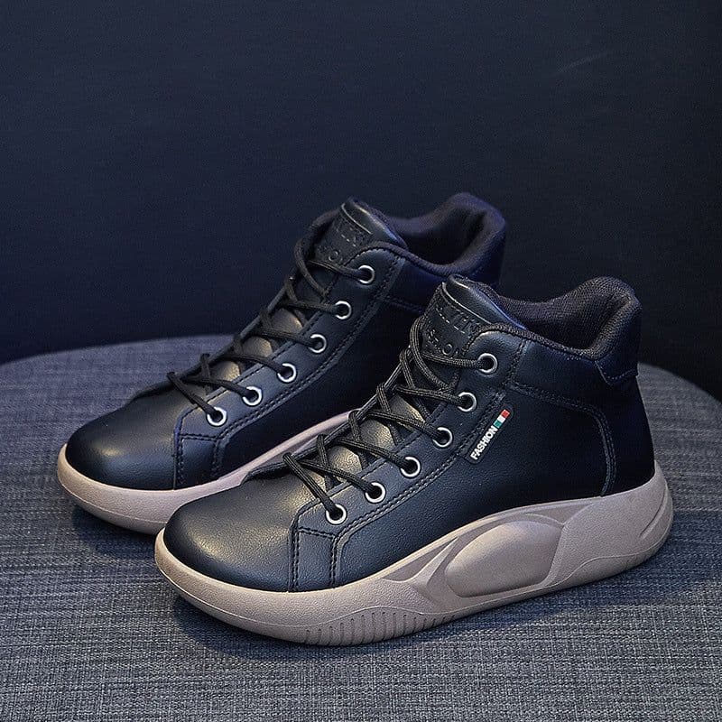 image-Women's Platform Canvas Sneakers Lace-Up Casual Shoes 5895