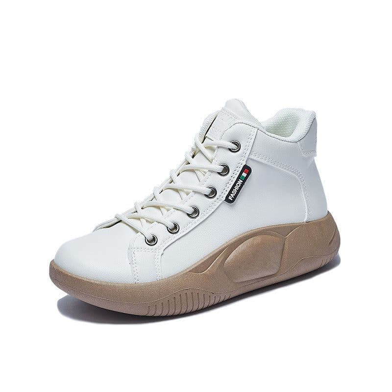 image-Women's Platform Canvas Sneakers Lace-Up Casual Shoes 5895