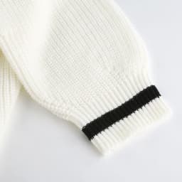 image-Women's Contrast Color Long Sleeve Loose Sweater