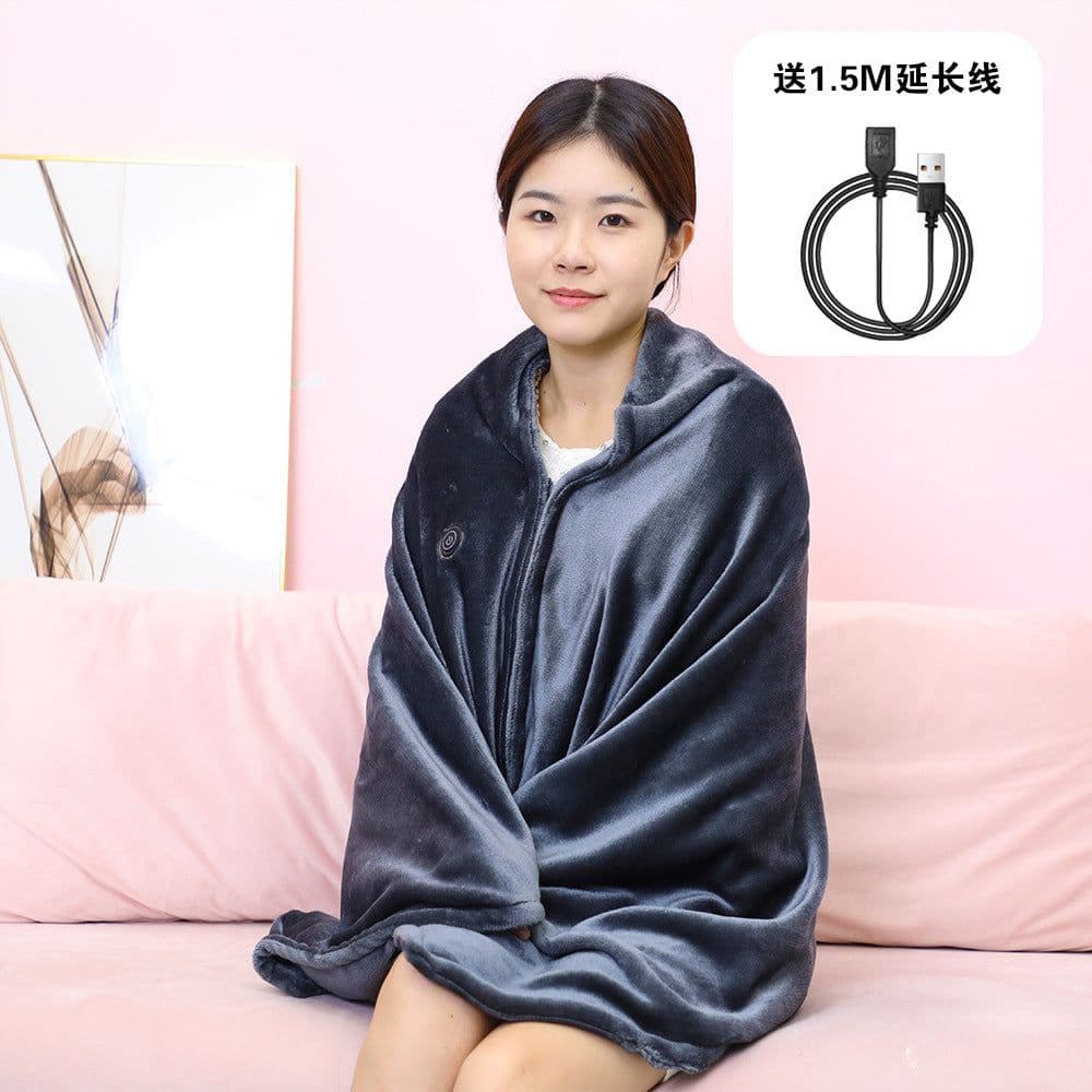 image-Electric USB Heated Shawl Blanket
