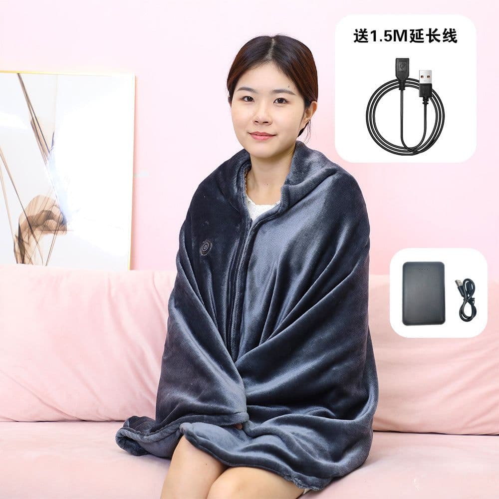 image-Electric USB Heated Shawl Blanket