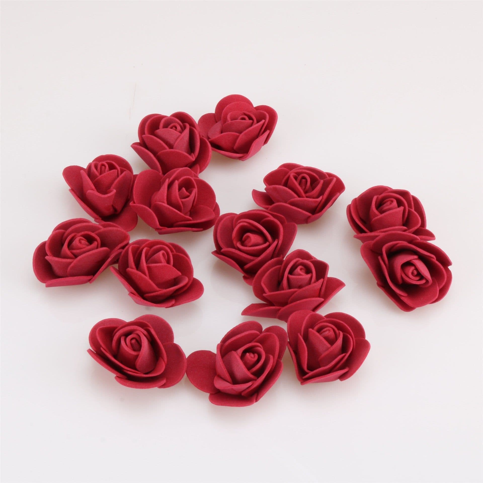 image-3.5cm PE Foam Rose Flower Heads for DIY Crafts
