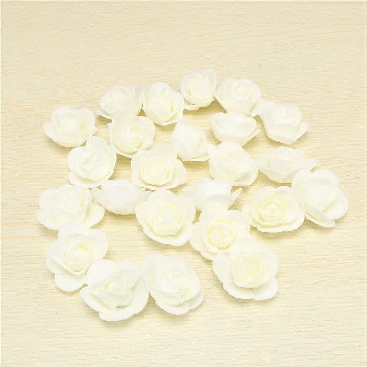 image-3.5cm PE Foam Rose Flower Heads for DIY Crafts