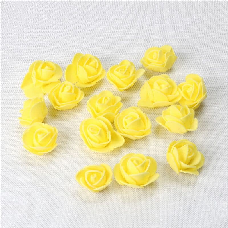 image-3.5cm PE Foam Rose Flower Heads for DIY Crafts