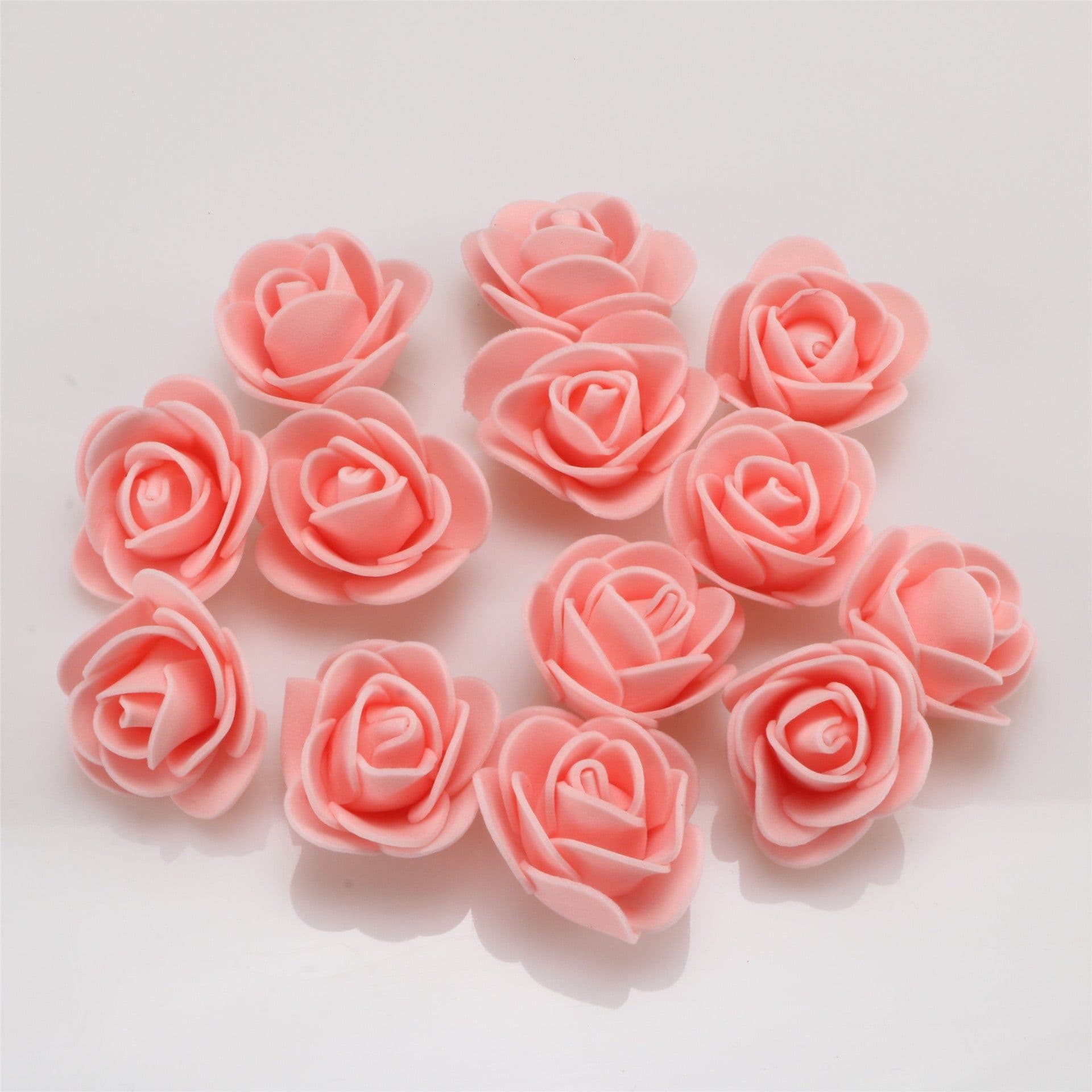 image-3.5cm PE Foam Rose Flower Heads for DIY Crafts