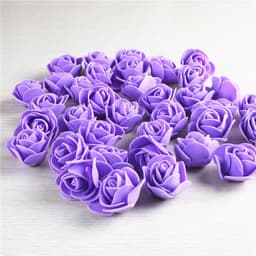 image-3.5cm PE Foam Rose Flower Heads for DIY Crafts