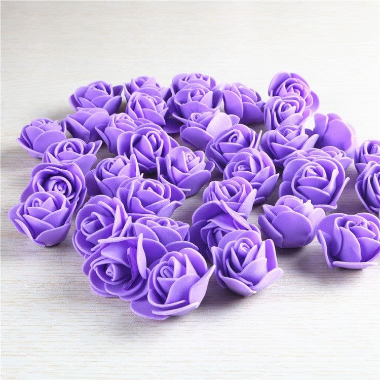 image-3.5cm PE Foam Rose Flower Heads for DIY Crafts