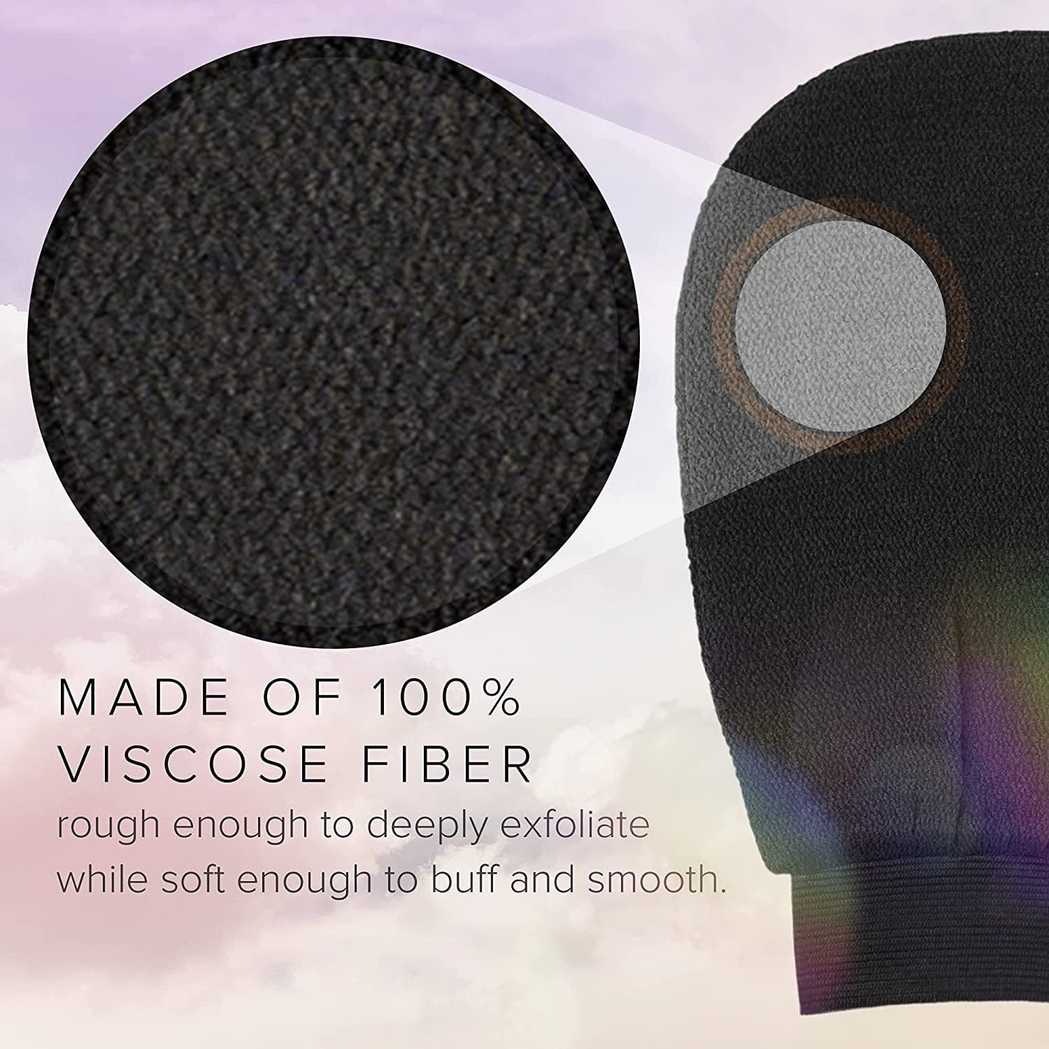 image-Magic Silk Viscose Exfoliating Bath Gloves