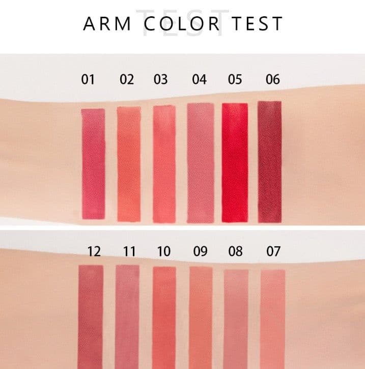 image-HANDAIYAN 12 Color Matte Liquid Lipstick Waterproof